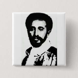 Chapa Cuadrada 2" ÉL insignia de Haile Selassie I