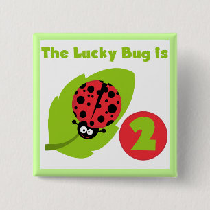 Chapa Cuadrada 2das camisetas y regalos del cumpleaños del insect