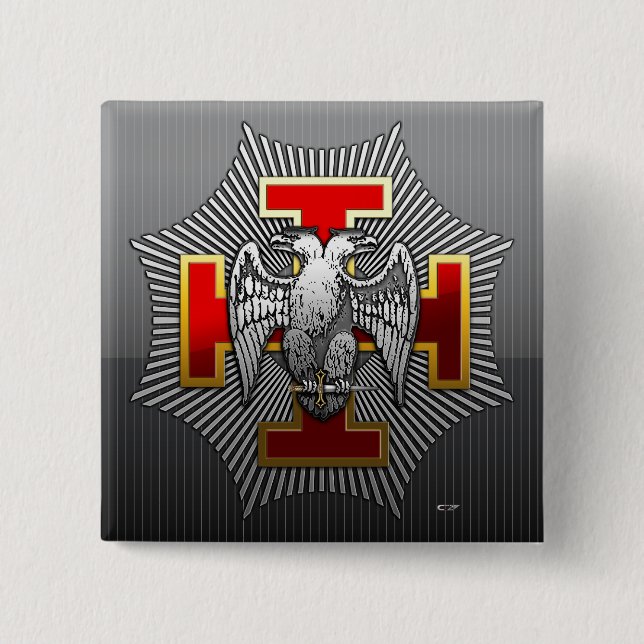 Chapa Cuadrada 30° grado: Knight Kadosh (Anverso)