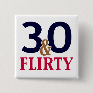 Chapa Cuadrada 30 y Flirty 30th Birthday Favors