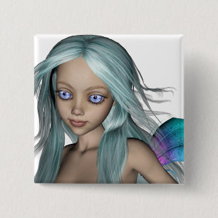 Chapa Cuadrada 3D primer azul y púrpura de la sirena 5