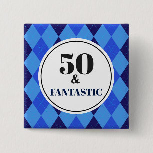 Chapa Cuadrada 50.º Fantástico Azul Guay