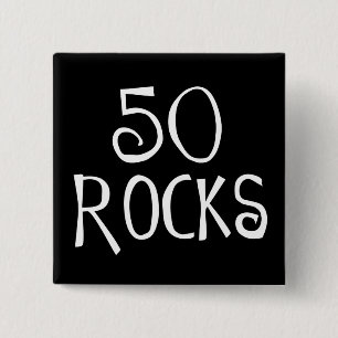 Chapa Cuadrada 50.os regalos de cumpleaños, 50 ROCAS