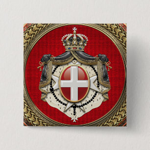 Chapa Cuadrada [600] Orden de Malta - Escudo de armas SMOM