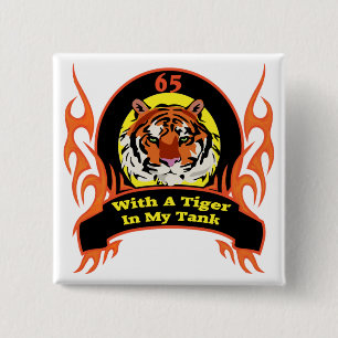 Chapa Cuadrada 65.os regalos de cumpleaños del tigre