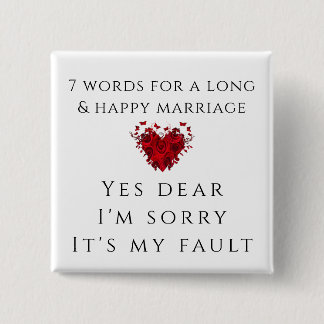 Chapa Cuadrada 7 Palabras Para Un Matrimonio Largo
