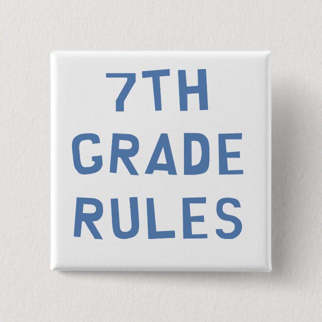 Chapa Cuadrada 7mo Reglas del grado (Anverso)