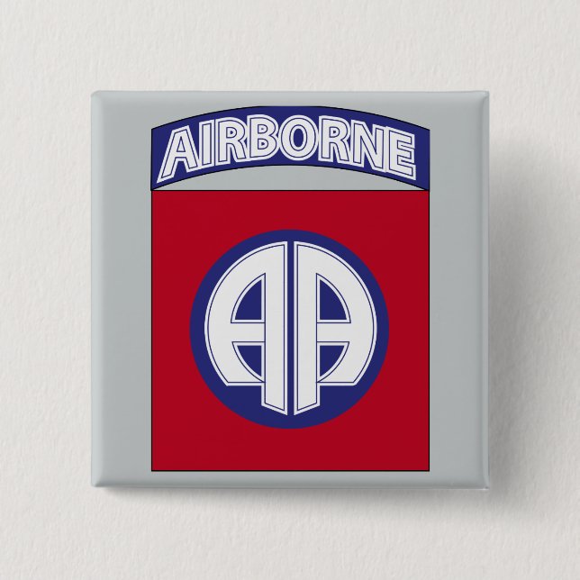Chapa Cuadrada 82ª División Aérea - Servicio de Combate (Anverso)