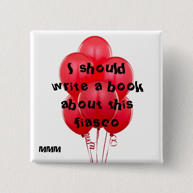 Chapa Cuadrada 99 globos rojos (Anverso)