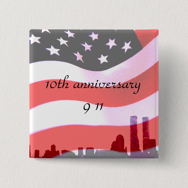 Chapa Cuadrada 9/11 Recordado_ (Anverso)