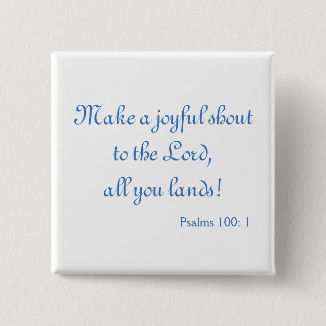 Chapa Cuadrada A lovely Bible Verse (Anverso)