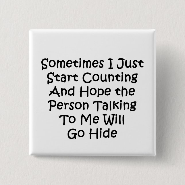 Chapa Cuadrada A Veces Sólo Comienzo A Contar (Anverso)