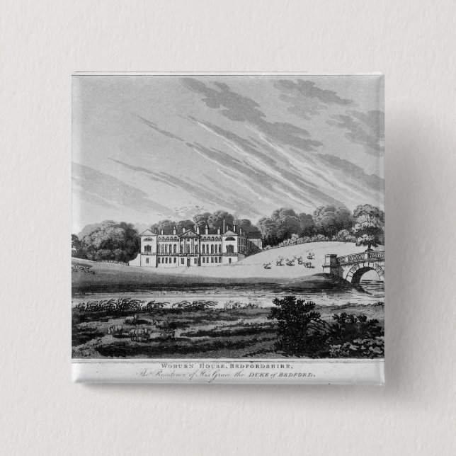 Chapa Cuadrada Abadía de Woburn, Bedfordshire (Anverso)