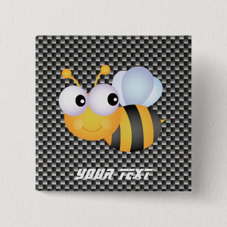 Chapa Cuadrada Abeja linda; Liso
