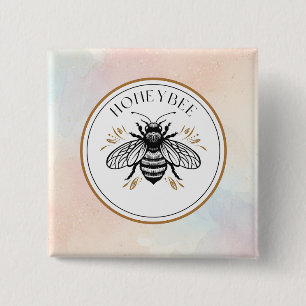 Chapa Cuadrada Abeja Melífera