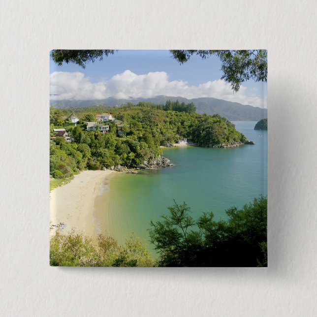 Chapa Cuadrada Able Tasman NP, Nelson, Nueva Zelanda. Los muchos (Anverso)