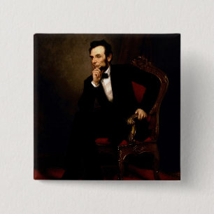 Chapa Cuadrada Abraham Lincoln