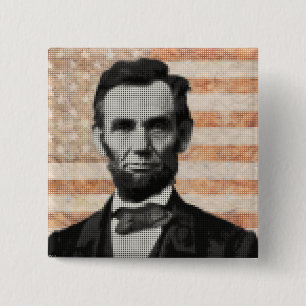 Chapa Cuadrada Abraham Lincoln