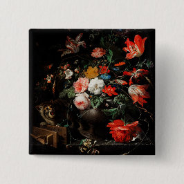 Chapa Cuadrada Abraham Mignon El Bouquet Girado. Floral