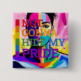 Chapa Cuadrada Abrazando mi ornamento de autenticidad