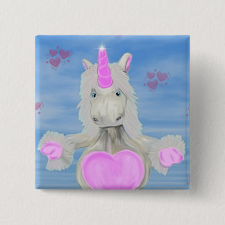 Chapa Cuadrada Abrazo del unicornio