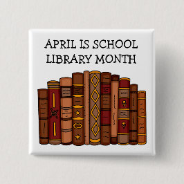 Chapa Cuadrada Abril es el mes de la biblioteca escolar