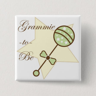 Chapa Cuadrada Abuela a ser Pin de Baby Shower