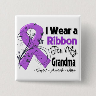 Chapa Cuadrada Abuela - Cinta de Cáncer Pancreática