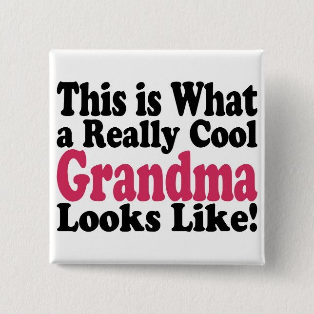 Chapa Cuadrada Abuela Genial (Anverso)