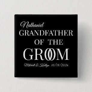 Chapa Cuadrada Abuelo del Boda Groom