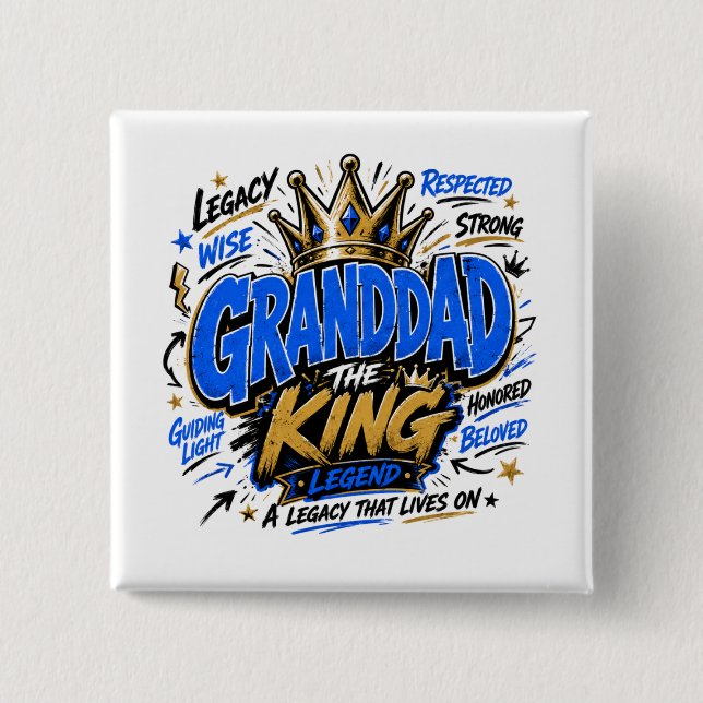 Chapa Cuadrada Abuelo el Rey  (Anverso)