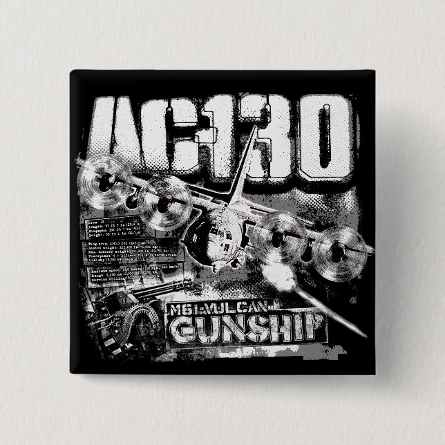 CHAPA CUADRADA AC-130 (Anverso)