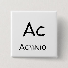 Chapa Cuadrada ac actinio tabla de elementos