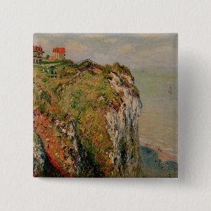 Chapa Cuadrada Acantilado de Claude Monet el   en Dieppe, 1882