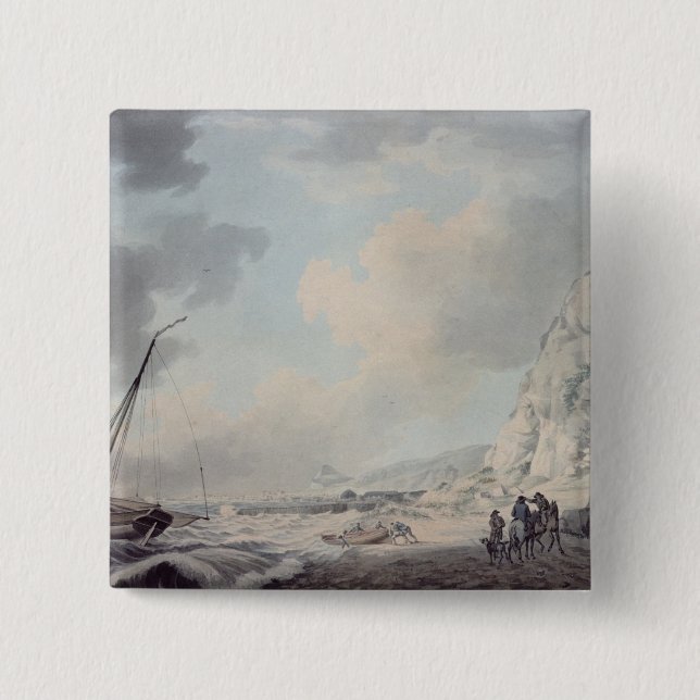 Chapa Cuadrada Acantilados de Dover (Anverso)