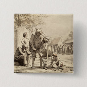 Chapa Cuadrada Acróbatas en el c.1865-69 justo