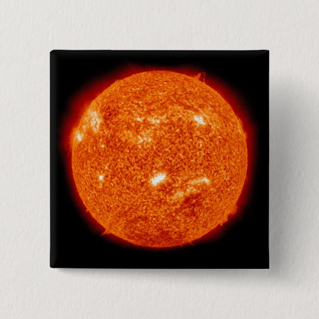 Chapa Cuadrada Actividad solar en el Sol 2 (Anverso)