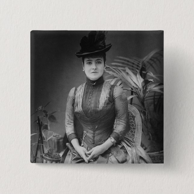 Chapa Cuadrada Adelina Patti, 1880 (Anverso)