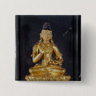 Chapa Cuadrada Adibuddha Vajrasattva asentado en la meditación