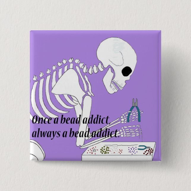 Chapa Cuadrada Adicto a la gota (Anverso)