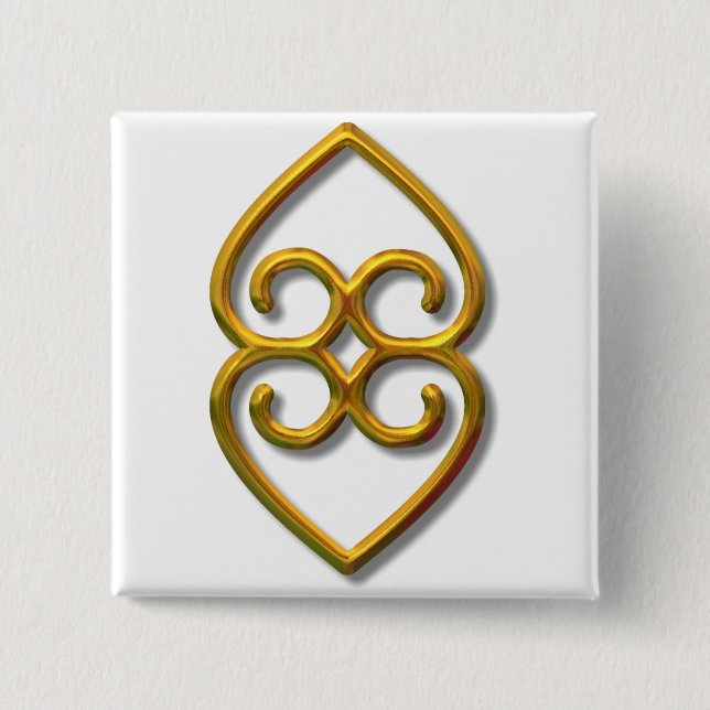 Chapa Cuadrada Adinkra-earth-gold (Anverso)
