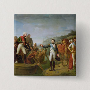 Chapa Cuadrada Adiós de Napoleon I y Alejandro I