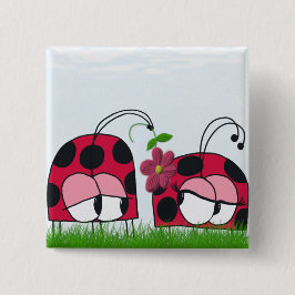 Chapa Cuadrada Adorable Ladybug Wooooh Su Nuevo Personalizado De 