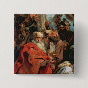 Chapa Cuadrada Adoración de unos de los reyes magos, 1624