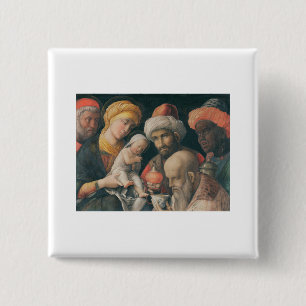 Chapa Cuadrada Adoración del Magi - Andrea Mantegna