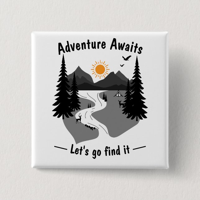 Chapa Cuadrada Adventure awaits lets go and find it (Anverso)