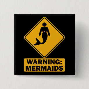 Chapa Cuadrada Advertencia: Mermaid
