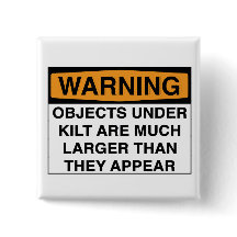 Advertencia - objetos grandes debajo de la falda