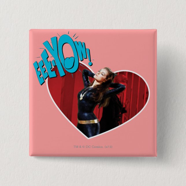 Chapa Cuadrada ¡AEE-YOW! Cazadora (Anverso)