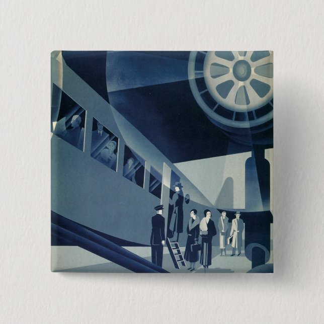 Chapa Cuadrada Aerotransporte Flyg Med A-B (Anverso)